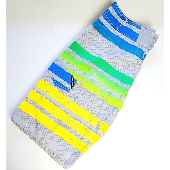 Island Haze Board Water Shorts Mens Large MultiColor Swim Trunks Surf VGC - Picture 2 of 11